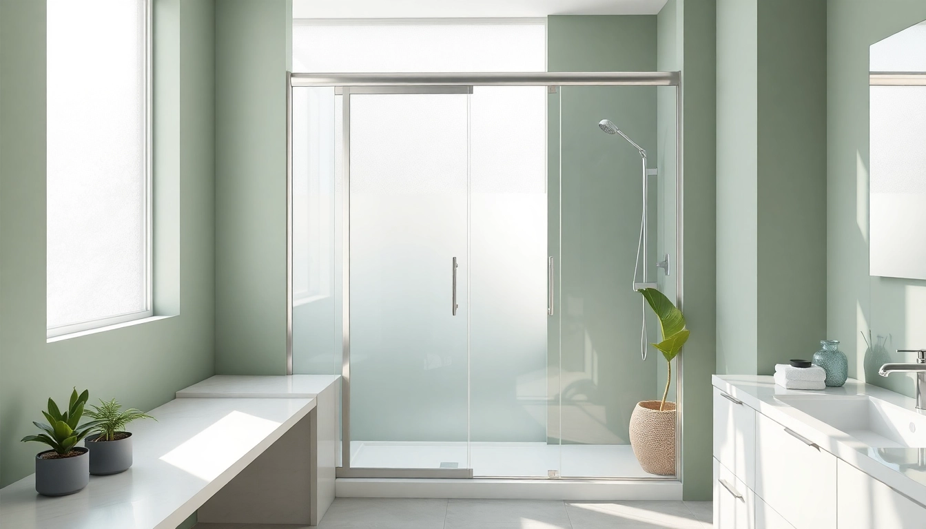 Stylish shower doors sliding showcase modern bathroom design with sleek glass.