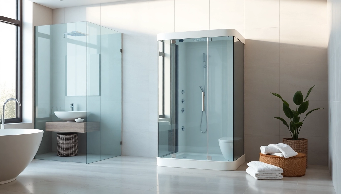 Erleben Sie sonni Duschkabine in einem modernen Badezimmer mit eleganten Designelementen.