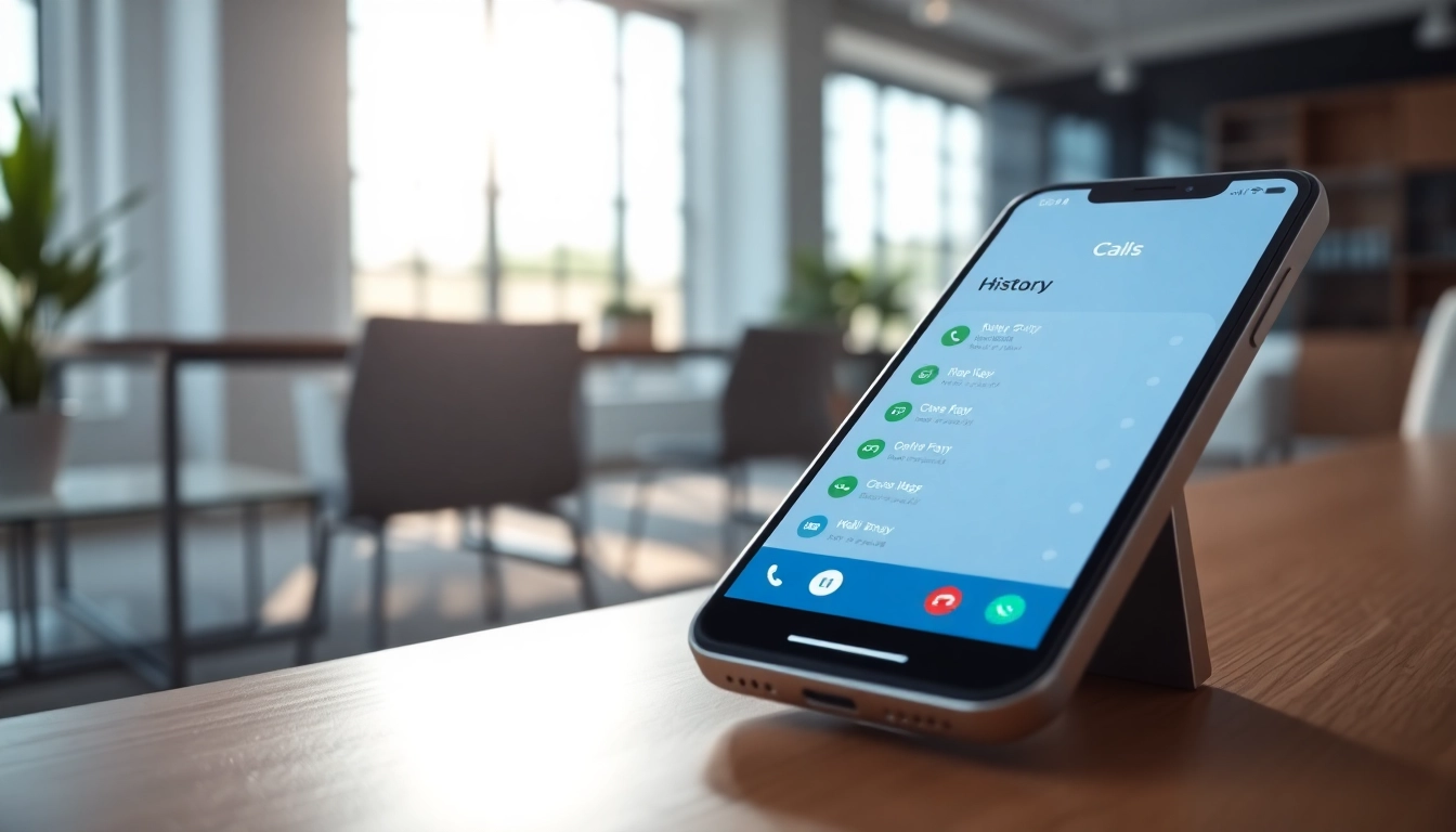 Use the call history checker to view detailed call logs on a modern smartphone.