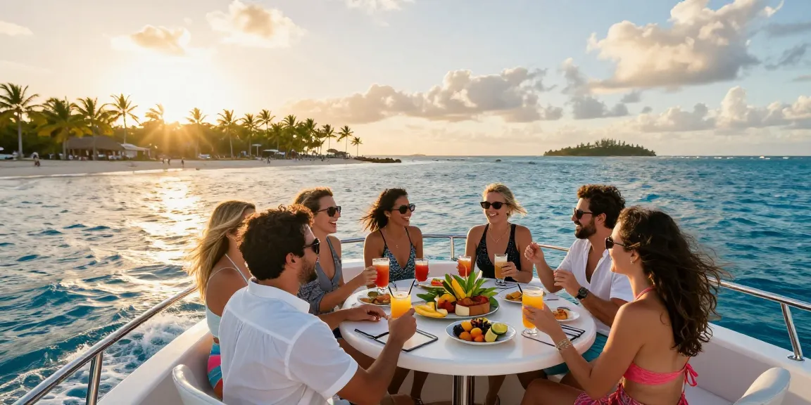 Enjoy a luxurious Punta Cana yacht rental experience with friends, sunset celebrations, and tropical vibes.